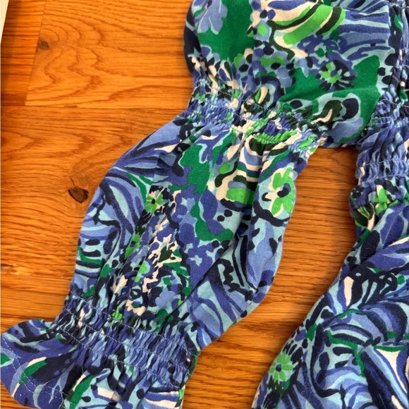 Lilly Pulitzer Mini Beyonca BabyDoll Dress Abaco Blue in Turtle Awe Size S Girl - Picture 11 of 11